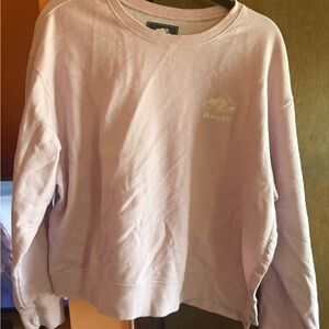 Roots Light Pink Crewneck Sweatshirt
